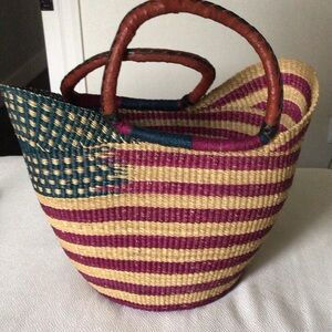 HANDCRAFTED flag basket